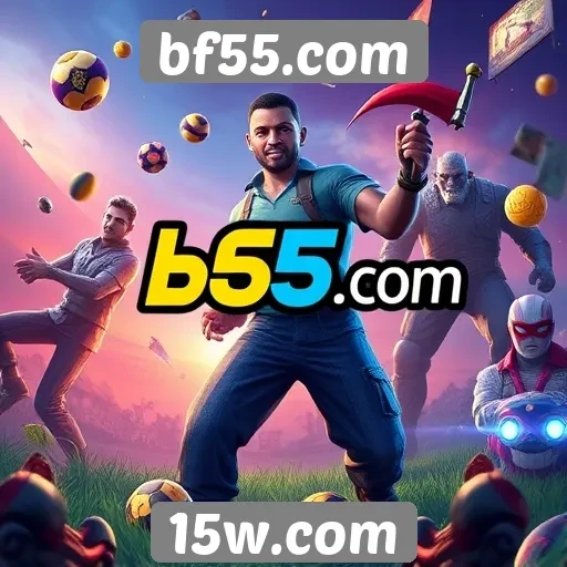 Variedade de jogos disponíveis no site bf55.com